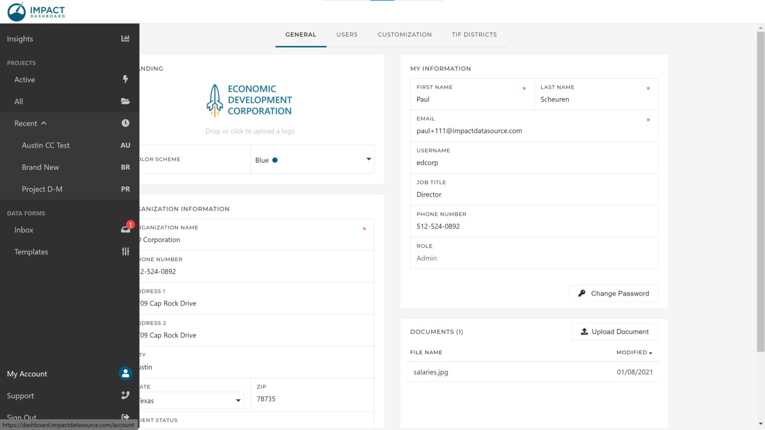 Impact DashBoard Update July 2021 Impact DataSource